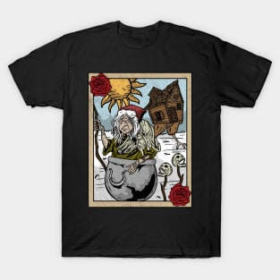 Baba Yaga - Witch Witchcraft Spells Tarot Card T-Shirt